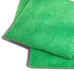 Microfiber Bright Green Towel, Edgeless