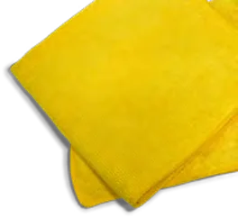 Microfiber Yellow Towel, Edgeless