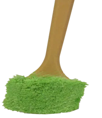Long Handle Brush, Green Flag