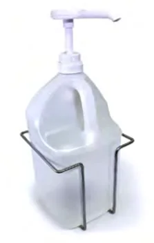 Stainless Steel Wire Gallon Holder w/ Gallon & Pump